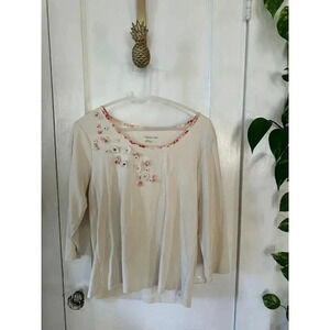 Coldwater Creek Women's size Large Floral shirt